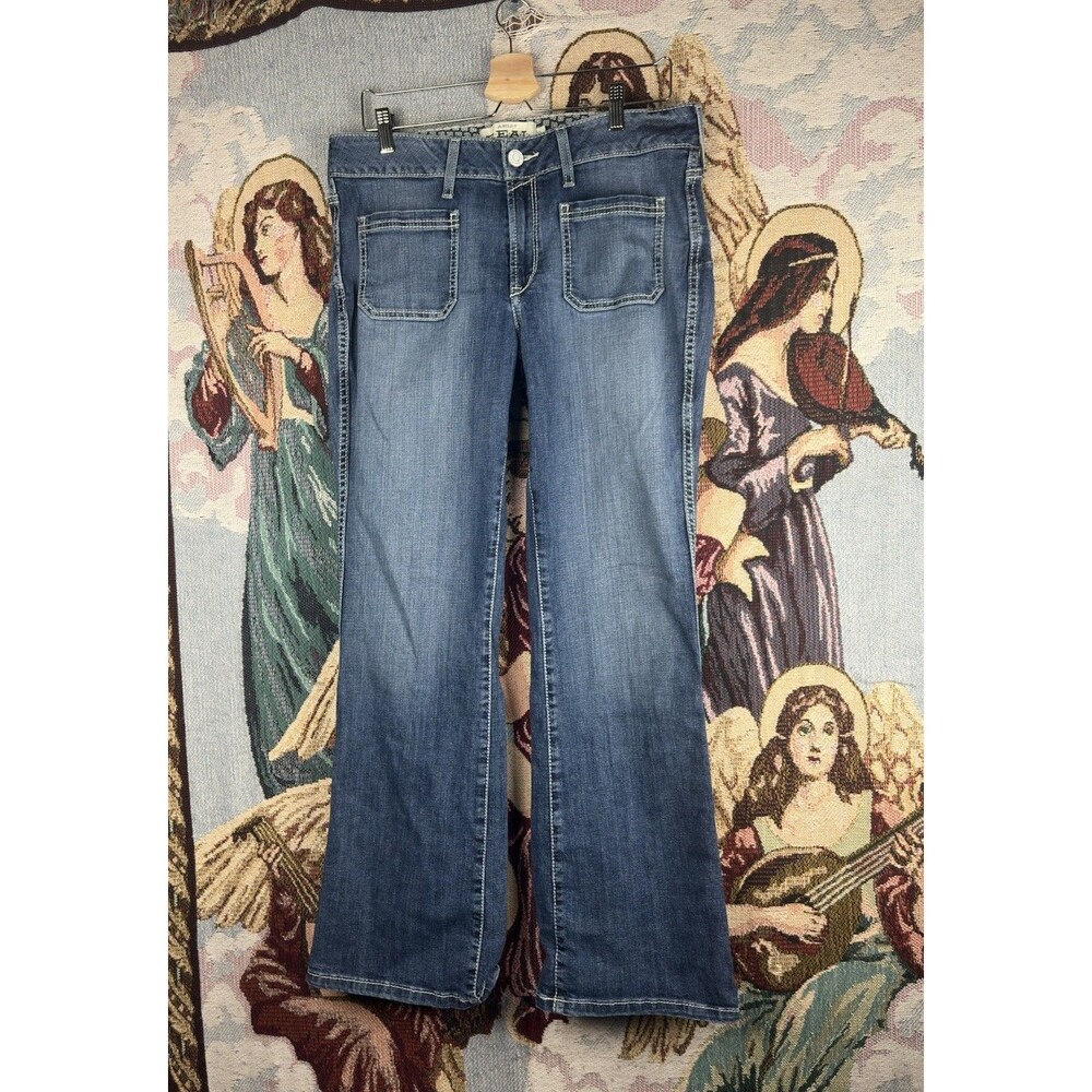 Ariat REAL Boot Cut Jeans Womens 32s Perfect Rise Stretch Western Boot 14-16